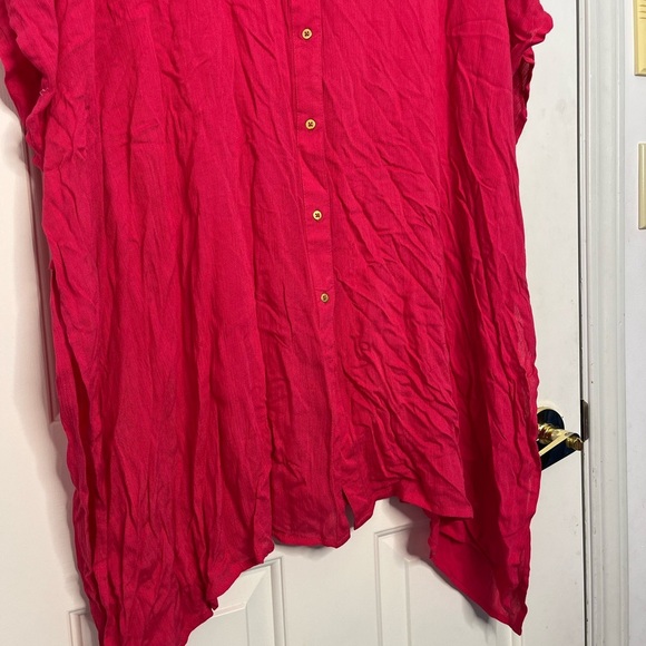 NWT Koy Resort Miami Big Shirt Dress M Pink - Picture 9 of 11
